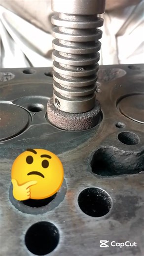 Valve Seat Stone Grinding & Perfect Setting | Engine Head Repair #diy #stone #ytshorts #yt #ytshort