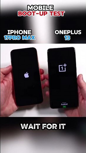 ☠️⚡IPHONE 17PRO MAX VS ONEPLUS 13 BOOT-UP TEST!!