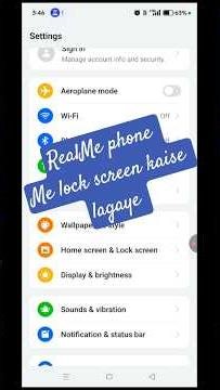 how to set lock screen