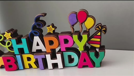 Multilayered Laser Cut Happy Birthday Sign SVG: 3D Party Decor (digital Download for Glowforge) - Etsy UK