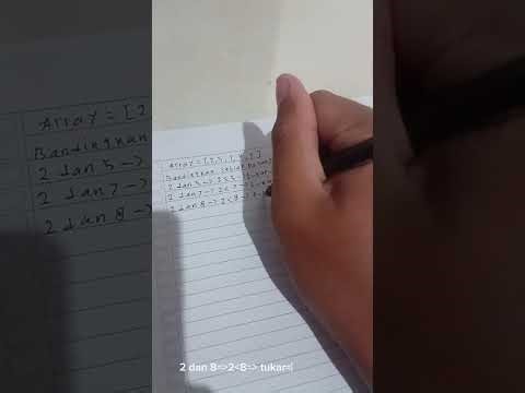 Penghitungan Algoritma dengan menggunakan bubble sort