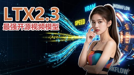开源视频 AI 的王炸？深度测试 LTX 2.3 |3 种工作流，低显存也能跑满 LTX 2.3 视频模型