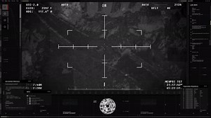 Modern Military Targeting Interface Tracking Position Of Enemy Armed Forces