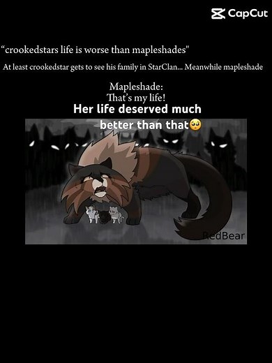 Mapleshade edit (crookedstar vs mapleshade?who has worse life) #warriorcats #edit #cat #warriors