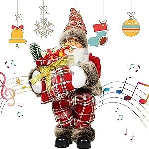 Dancing Santa Claus,Santa Claus Doll,Twerking Santa Claus Christmas Creative Music Decoration Doll Toys for Kids Xmas Gifts