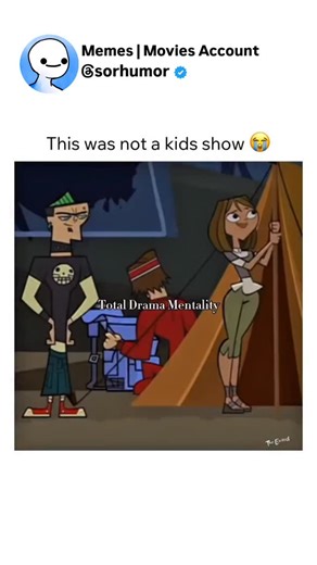 Memes | Movies Account on Instagram: "Follow (us) @sorhumor for more [🎬] Total Drama Island Total Drama (often shortened as TD) is a Canadian animated sitcom created by Jennifer Pertsch and Tom McGillis that premiered on Teletoon (now the Canadian version of Cartoon Network) in Canada on July 8, 2007, and on Cartoon Network in the U.S. on June 5, 2008. The series is both a homage and satire of common conventions from reality television competition shows like Survivor."