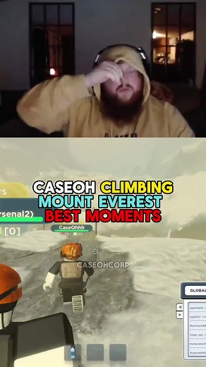 Caseoh Climbs to the Summit and Overcomes Challenges
