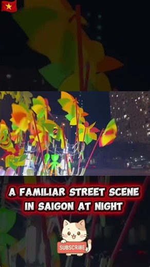 🇻🇳 A Familiar Street Scene in Saigon at Night – Simple Joys of Vietnam
