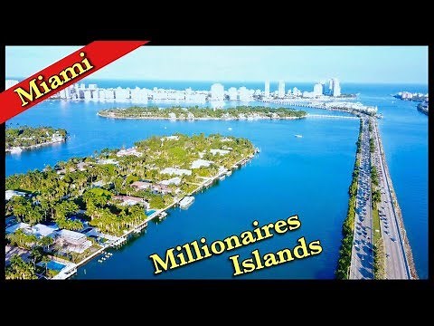 Millionaire's Islands in Miami Beach 4K