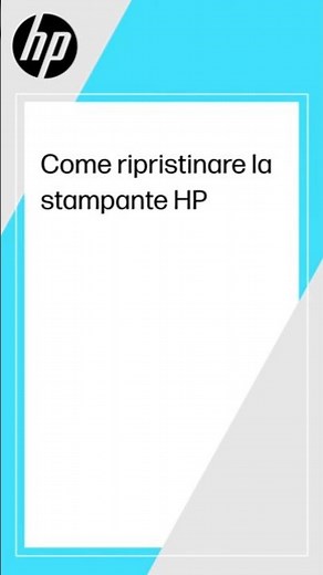 Come ripristinare la stampante HP | HP Support