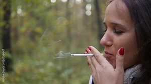coughing from cigarette smoking