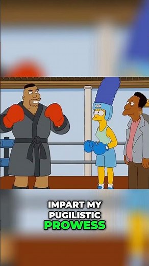 Mike Tyson Meets The Simpsons #thesimpsons #viralshorts #funny #comedy