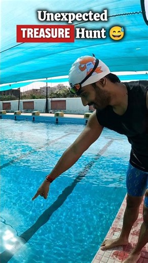 Unexpected Find in the Pool 😅 #swimming #underwater #funny #swimclass