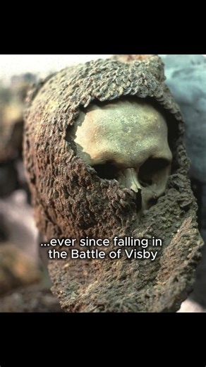 These skulls still have their chainmail #history #archaeology