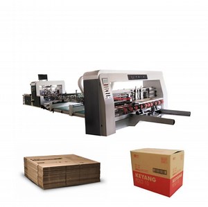 [Hot Item] Corrugator Paper Board Folding Gluing with Counting Unit Stacking Unit Machine