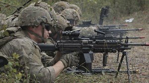 Spartan Brigade soldiers conduct squad live-fire training