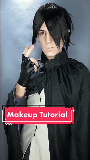 Tutorial #naruto #narutoshippuden #narutocosplay #sasuke #sasukecosplay #sasukeuchiha #sasukeboruto #makeup #tutorial