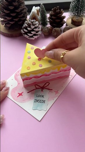 DIY Paper Cake Box for Birthday 🍰