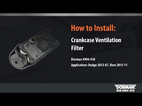 Engine crankcase breather element installation by Dorman Products