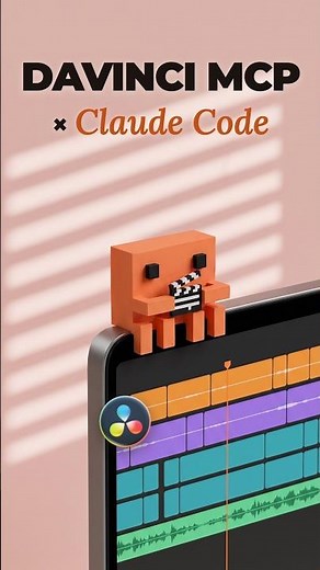 I Connected Claude Code to DaVinci Resolve 🎬 #shorts