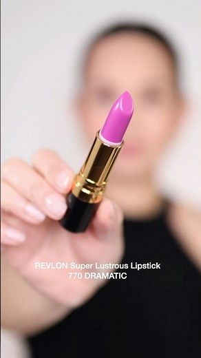 80’s Barbie Pink energy LIPSTICK| Revlon 770 Dramatic #revlon