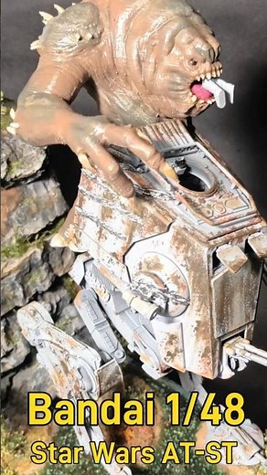Bandai AT-ST Diorama 1/48 Scale | Build, Paint & Weather | #starwars