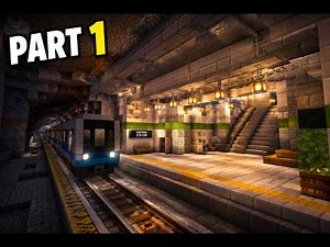 We are Building an Underground Metro Station - Part 1 - Minecraft Gameplay Video