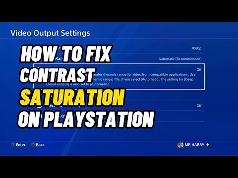 How to Fix PS4 Contrast, Color Saturation Brightness Easy Method