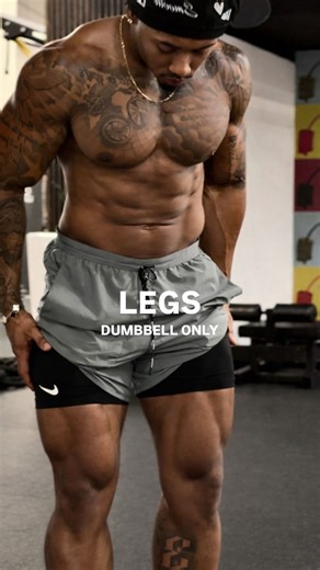 SmoothGio Fitness on Instagram: "Dumbbell only leg workout for fast muscle growth @thekalo.app Prioritizing Protein is one of the the only ways your legs can grow & recover. @thekalo.app helps you track any food you eat by showing you Calories, Protein, Carbs & Fats. Using an app like this helps you stay on track so you reach your fitness goals faster These 4 workouts will make your legs defined - Elevated Sumo Squats (3 sets | 12 reps) - Bulgarian Split Squats (3 sets | 10 reps) - Standing Fron