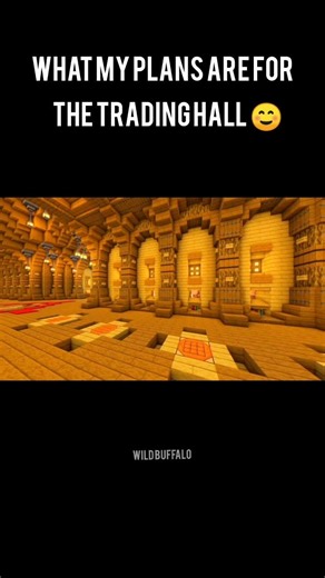 minecraft : what my plans and what I end up to build trading hall #minecraft #building #viral #memes