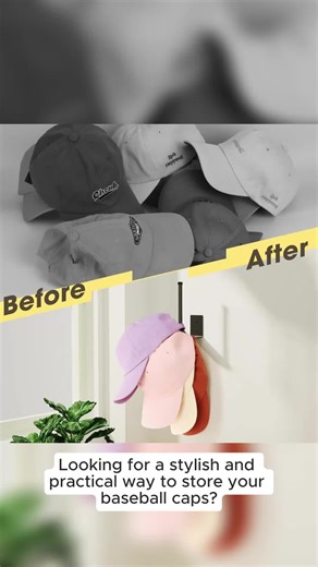 Baseball Cap Storage Rack - Organiser for Baseball Caps, Compact Design for Easy Storage and Display