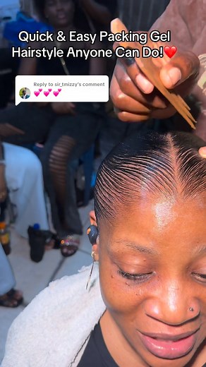 582K views · 5.7K reactions | Quick & Easy Packing Gel Hairstyle Anyone Can Do! #packinggelstyle #SleekHair #HairInspo #tutorialvideo #ponytailstyle | Taiwo Silifat Ayinde | Facebook