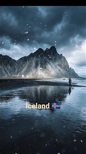 Iceland hit different. 🖤🇮🇸#Vestrahorn #Travel #Vestrahorn #IcelandTravel #NatureLovers