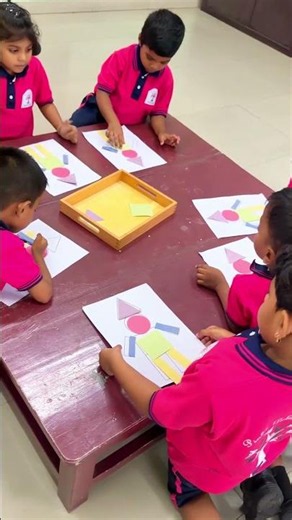 Shape Matching Activity | Hands-On Learning at PINKZ Public School Arni | Best CBSE School