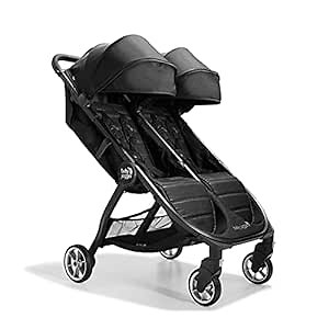 Baby Jogger City Tour 2 Double Stroller Compact & Sleek Twin Design with Easy-To-Maneuver Features Ideal for Growing Kids Plush Imported