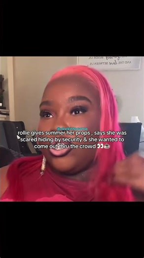 Rollie said that Summer was scared hiding by the security! #BaddiesUSAReunion