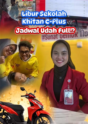 SUNAT di Khitan C-Plus lagi full-fullnya, Ayah Bunda! 🔥 Setiap hari slot cepat habis karena banyak yang ingin pengalaman sunat yang nyaman, modern, dan ramah anak. Makanya… sebelum jadwal makin padat, amankan slot sekarang ya! Apalagi untuk periode sunat Desember sampai 15 Januari 2026, Ayah Bunda punya kesempatan ikut undian HADIAH MOTOR! 🏍️✨ Jangan sampai kelewatan, mumpung masih ada slot tersisa. #khitancplus #sunat #fyp #promoseruweekend #jj