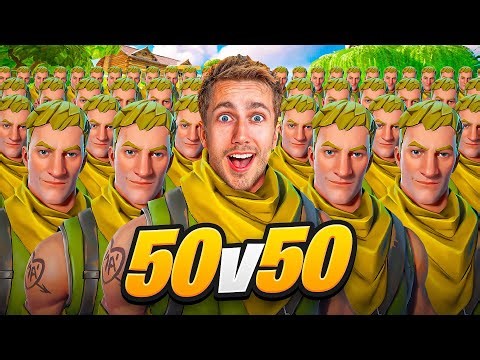 MINIMINTER PLAYS 2+ HOURS OF 50v50 FORTNITE (FULL VOD)