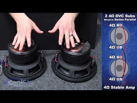 How to Wire Two Dual 4 ohm Subwoofers to a 4 ohm Final Impedance | Car Audio 101