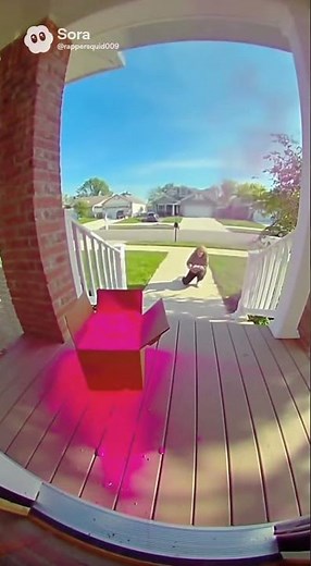 PINK EXPLOSION! Karen crawls to steal a package… and gets BLASTED in the face! 🤣💥🌸