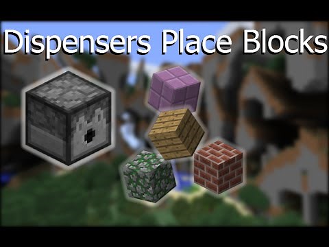 [1.9] Dispensers Place Blocks – Vanilla Minecraft Command Blocks