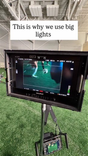 Brady Bessette on Instagram: "It really comes down to math tbh If you think about the inverse square law, the further your light is from the subject, the more gradual it’ll fall off and lose exposure, but in order to throw far? You gotta have a lotta power That’s why we ran 4 1200w lights through this 12x12 rag, and luckily gave us enough exposure for the shot to play out the whole distance that the soccer players ran"
