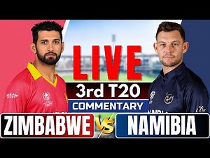 🔴Live: Namibia vs Zimbabwe | 3rd T20 | Live Score & Commentary | Live cricket match today