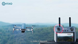 CONTIXO Vortex 4K GPS Drone with 2-Axis Gimbal, 6KM Range, 40-Min Flight, 5.5in. HD Screen and Brushless Motor F33