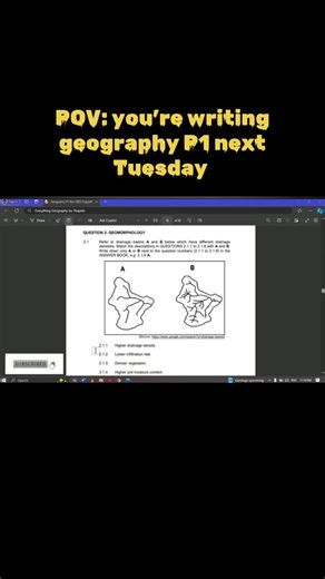 Final Preparations for Geography Paper 1 Exam