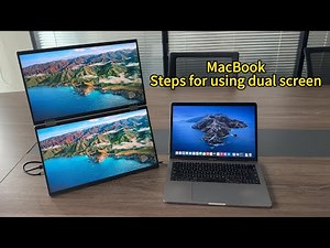 MacBook steps for using dual monitor