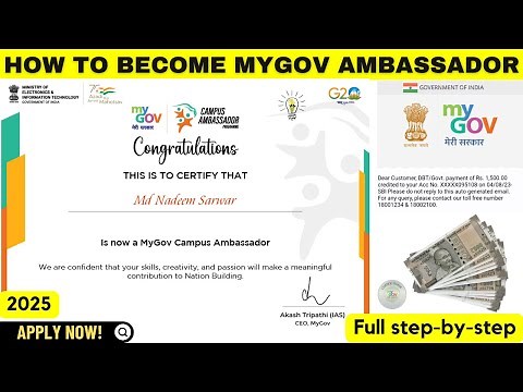 How to Become a MyGov Campus Ambassador 2025 Perks, Tasks & Full Process Explained!