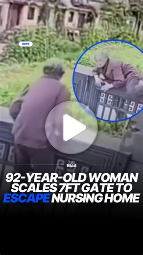 92-year-old woman climbs 7-foot gate at nursing home