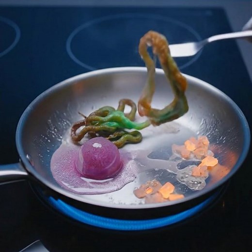 Would you eat the alien food being cooked?