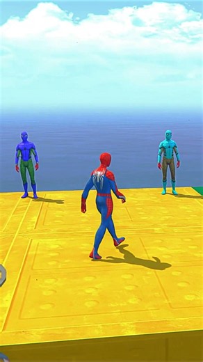 Spider-Man Ragdoll vs GTA 5 Physics 😂 ep./149 | Insane Falls, Crashes & Funny Moments! #shorts
